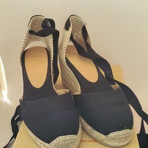 Castañer Espadrilles, Black, Size 40